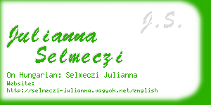 julianna selmeczi business card